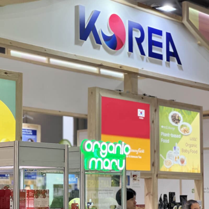 Gian hàng thương hiệu KOREA tại hội chợ quốc tế