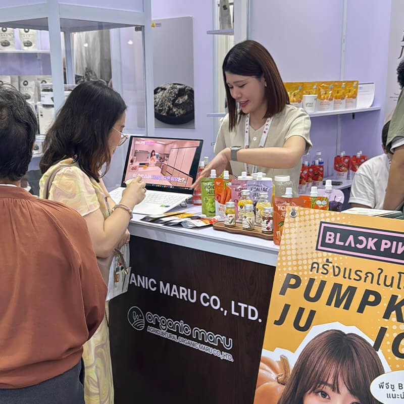 Gian hàng Organic Maru tại triển lãm Thái Lan