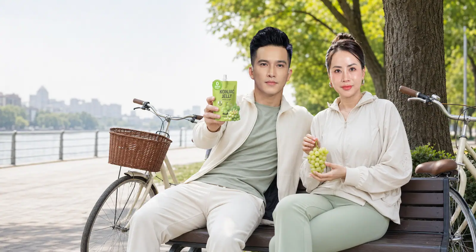 Thạch Konjac 0 đường — khoảnh khắc thật cùng Organic Maru