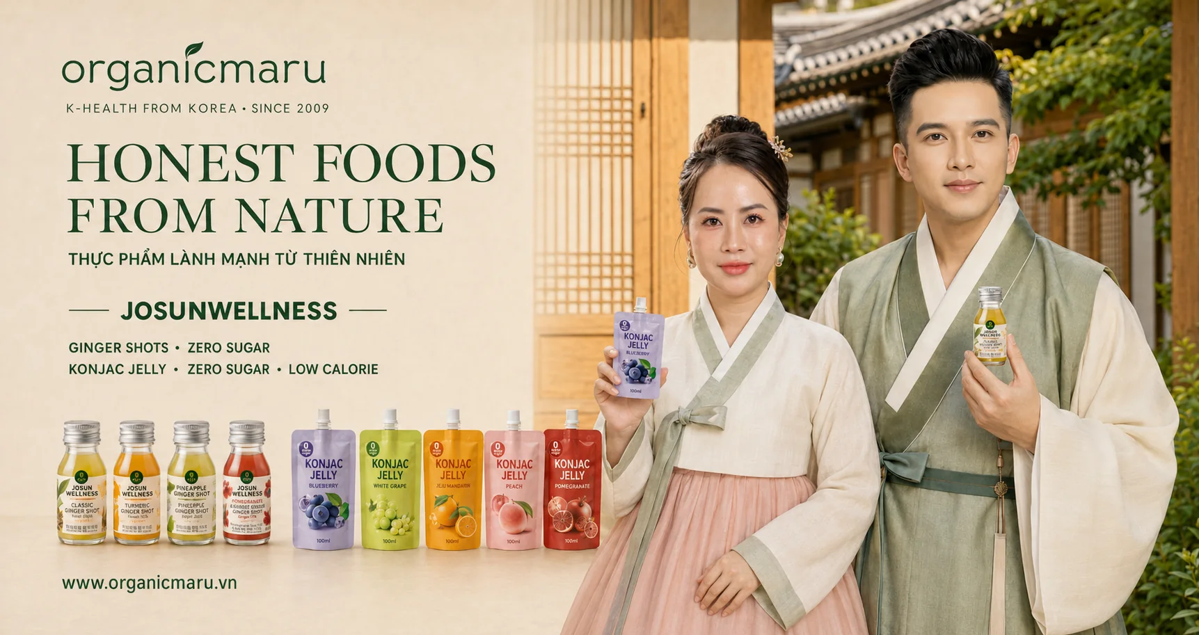 Organic Maru — Honest Foods from Nature · Josun Wellness (bản đôi)